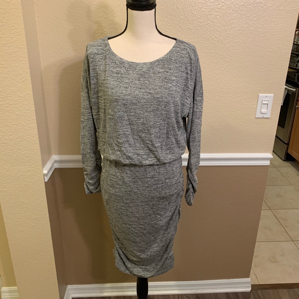 Bar III Cocktail Midi Charcoal Dress Size Large
